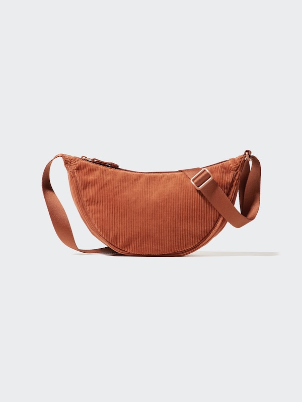 Round Mini Shoulder Bag (Corduroy)