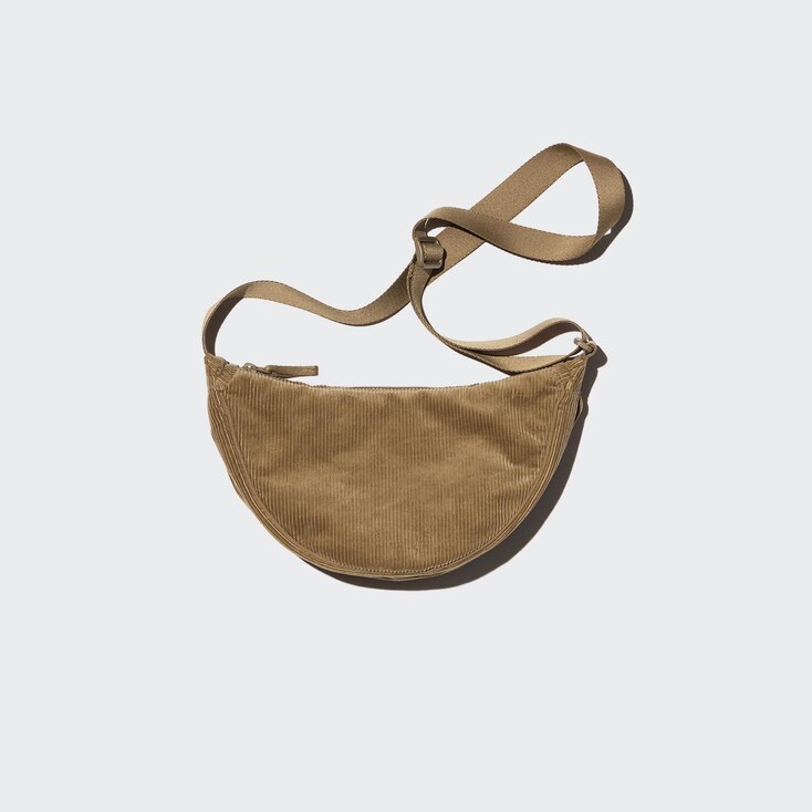 Uniqlo Algodón Bolso mini redondeado (pana) - Beige - One Size