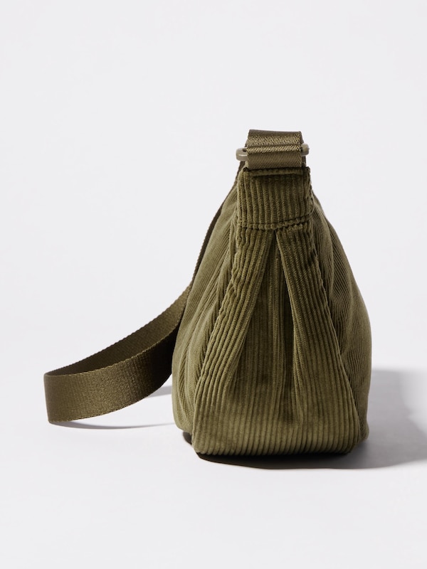 Round Mini Shoulder Bag (Corduroy)