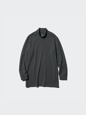 HEATTECH Cotton EXTRA WARM Mock Neck Long Sleeve T-Shirt