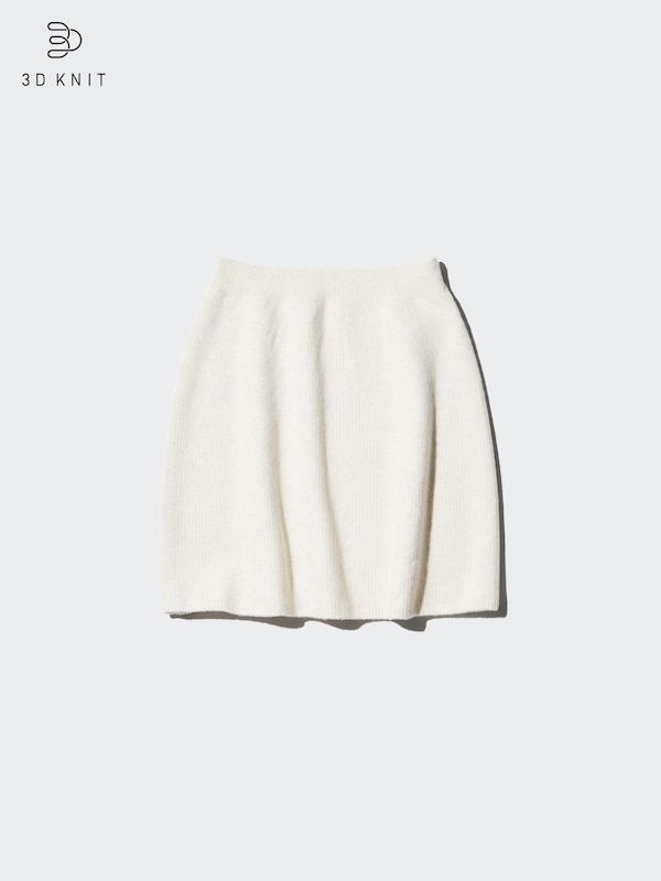 3D Knit Soufflé Yarn Mini Skirt