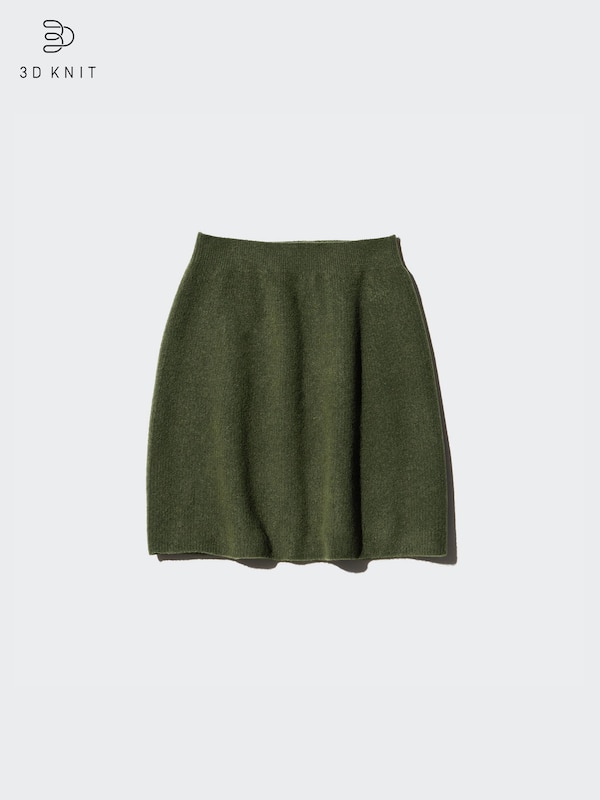3D Knit Soufflé Yarn Mini Skirt