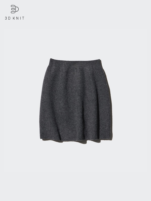 3D Knit Soufflé Yarn Mini Skirt