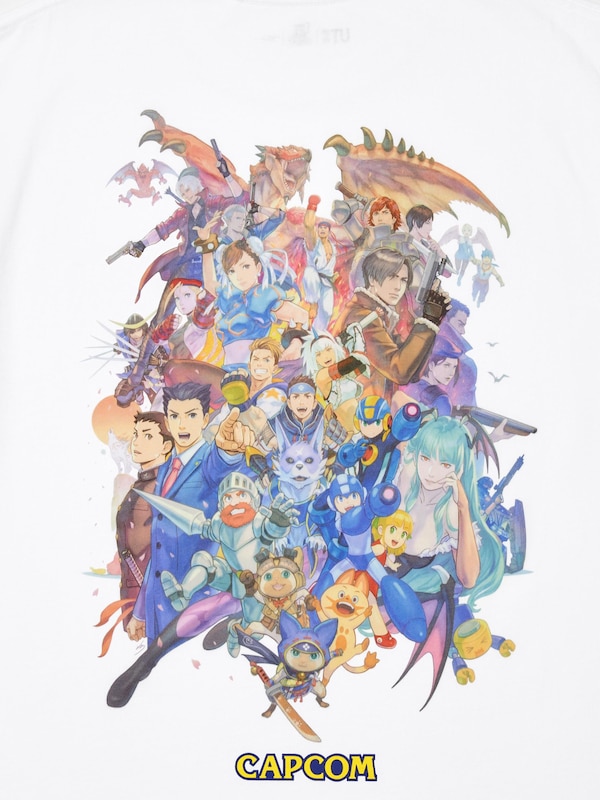 CAPCOM 40th UT (Oversized Short-Sleeve Graphic T-Shirt)