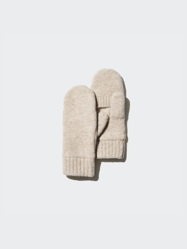 HEATTECH Lined Soufflé Yarn Mittens