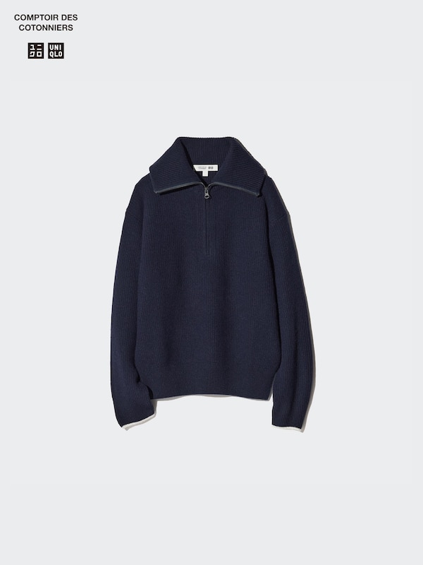 Lambswool Half-Zip Sweater