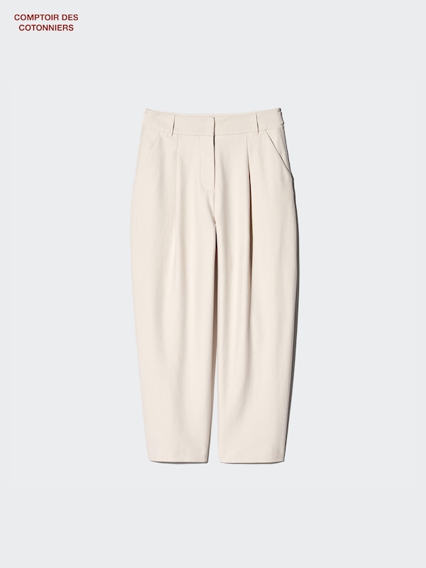 Twill Jersey Barrel Trousers
