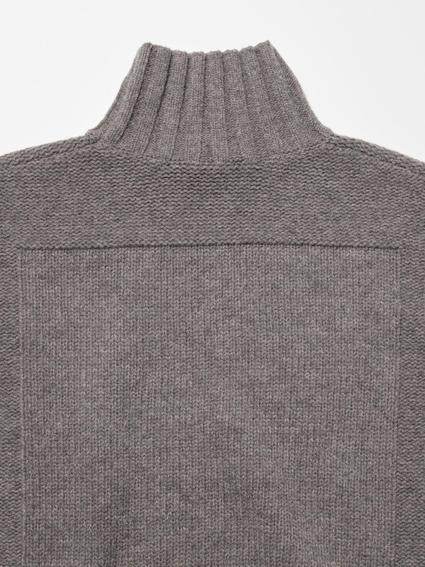 Pull col montant 100% laine