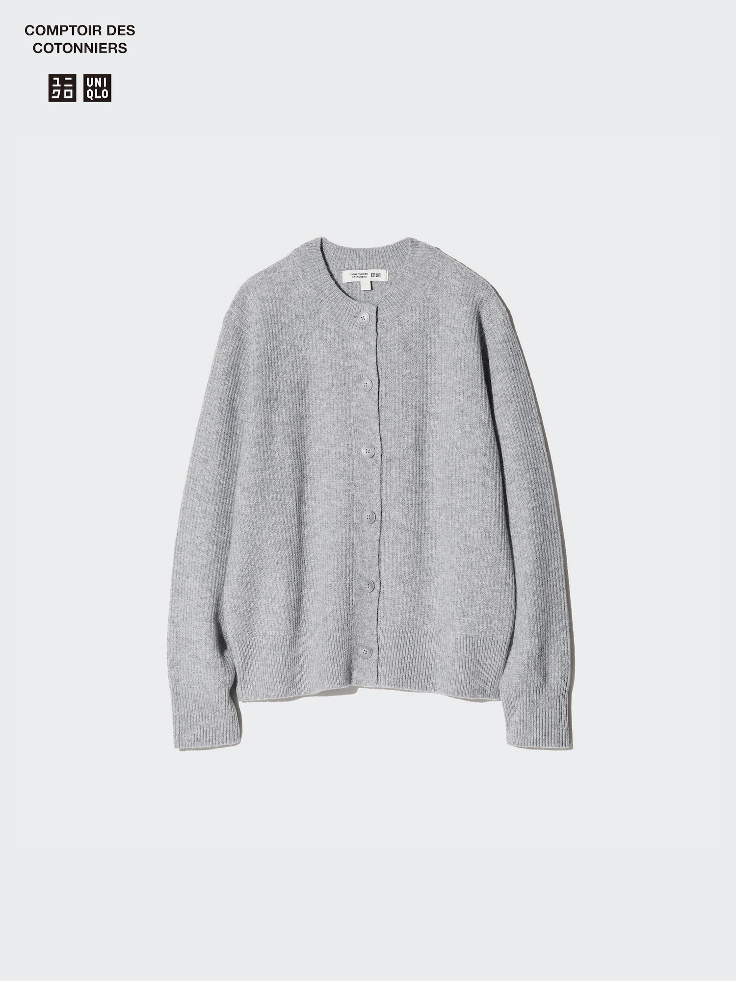 Women's Lambswool Crew Neck Cardigan | UNIQLO DE