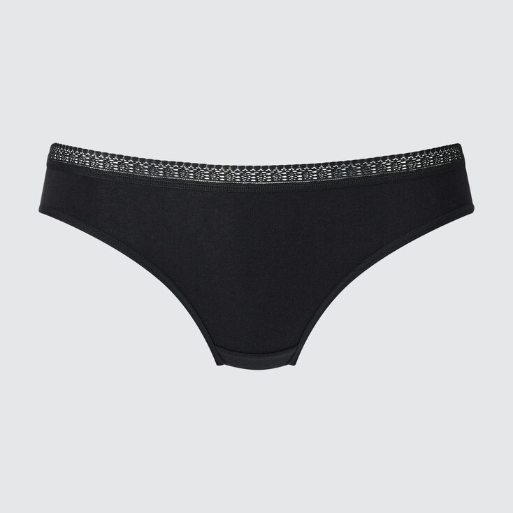 Uniqlo Algodón Bragas (encaje) - Negro - M