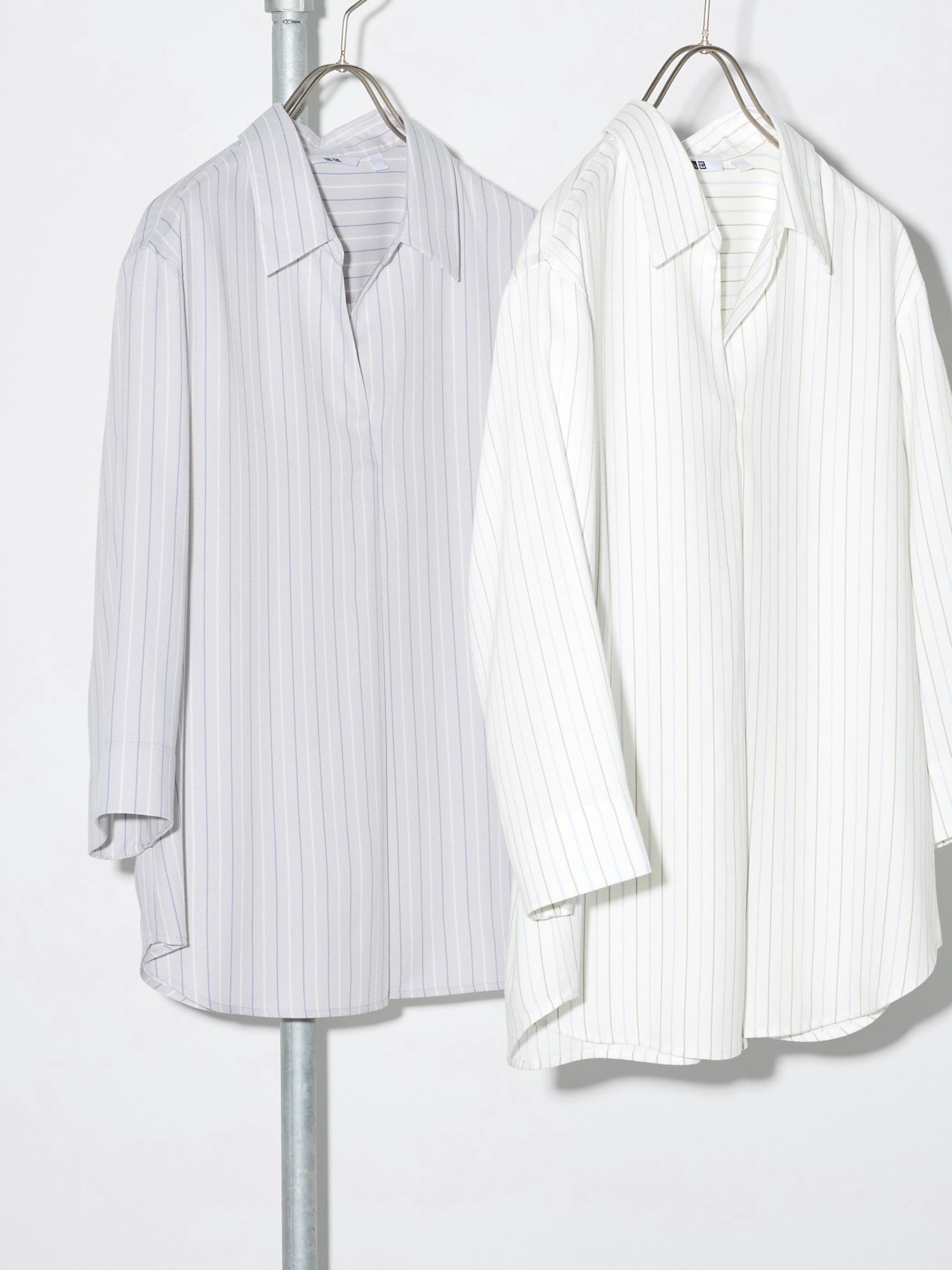 WOMEN'S RAYON SKIPPER COLLAR BLOUSE 3/4 SLEEVE | UNIQLO CA