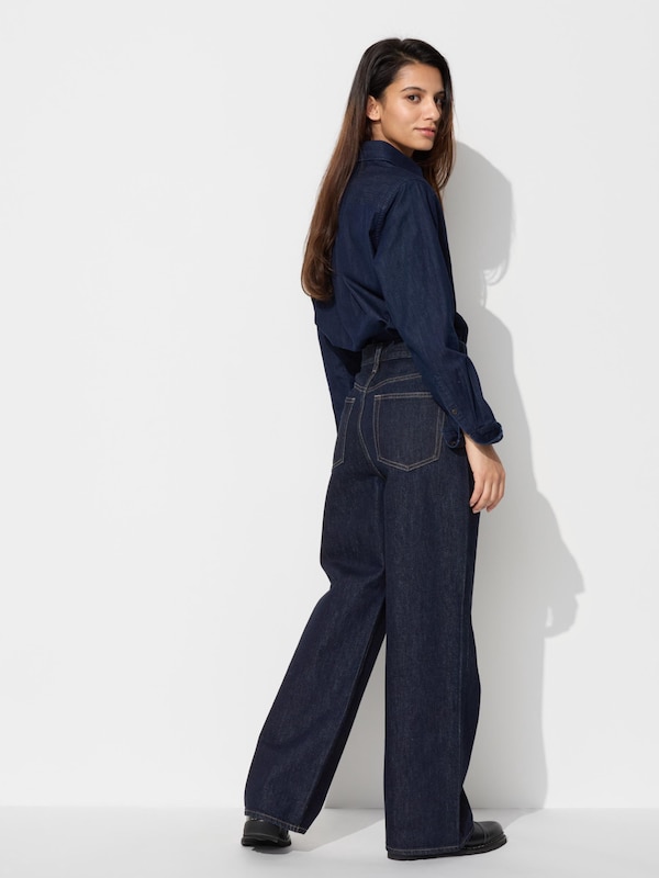 Wide Straight Jeans (Shorter)