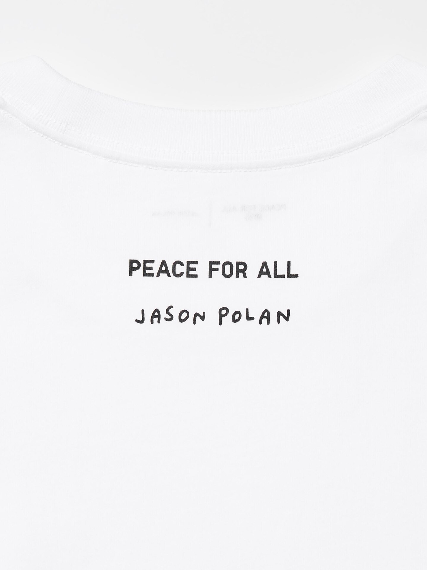 Футболка Uniqlo Peace For All с принтом, Jason Polan, цвет: Белый — фото 5