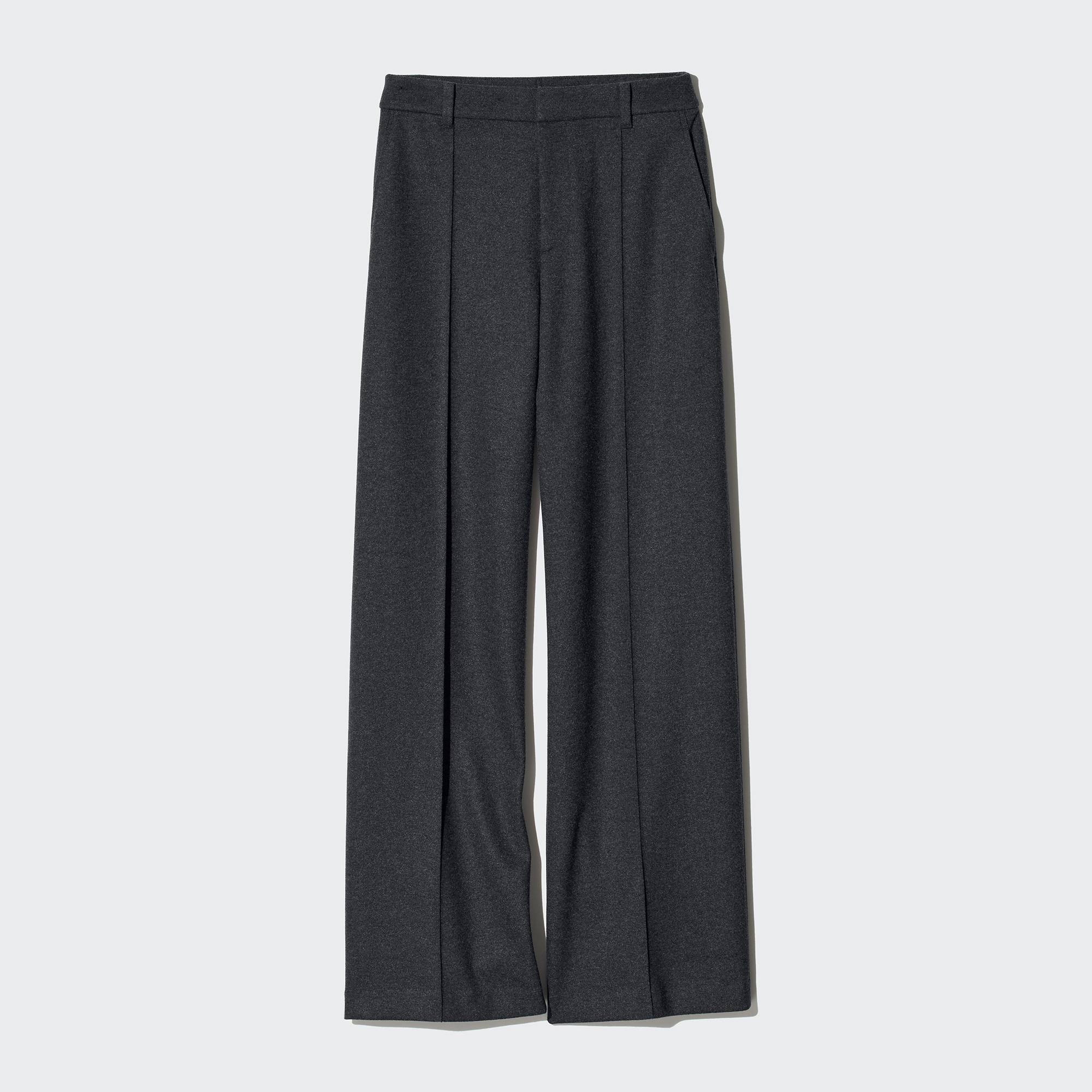 BRUSHED JERSEY WIDE PANTS