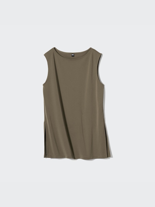 Crepe Jersey T-Shirt | Sleeveless