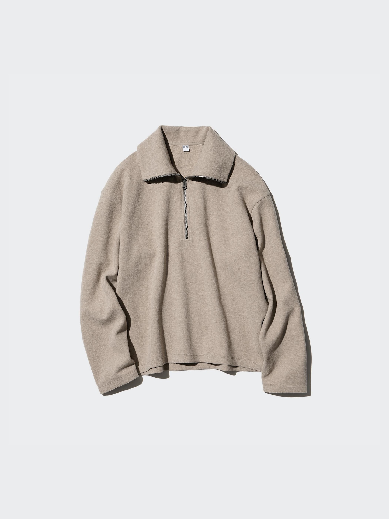 Brushed Jersey Half-Zip Pullover Shirt - thumbnail 5