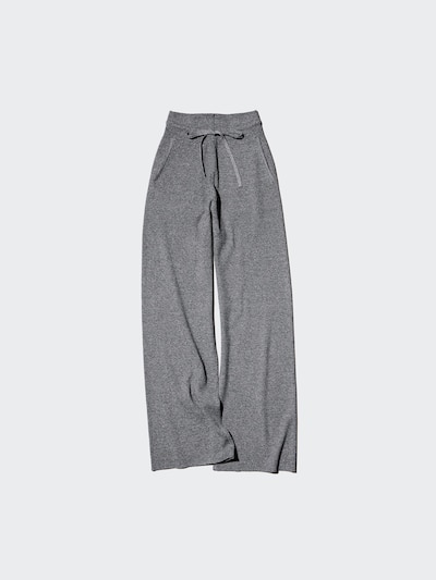 Washable Knit Ribbed Trousers (Long)