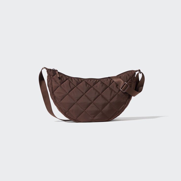 Uniqlo Poliéster Bolso redondeado (acolchado) - Marrón Oscuro - One Size
