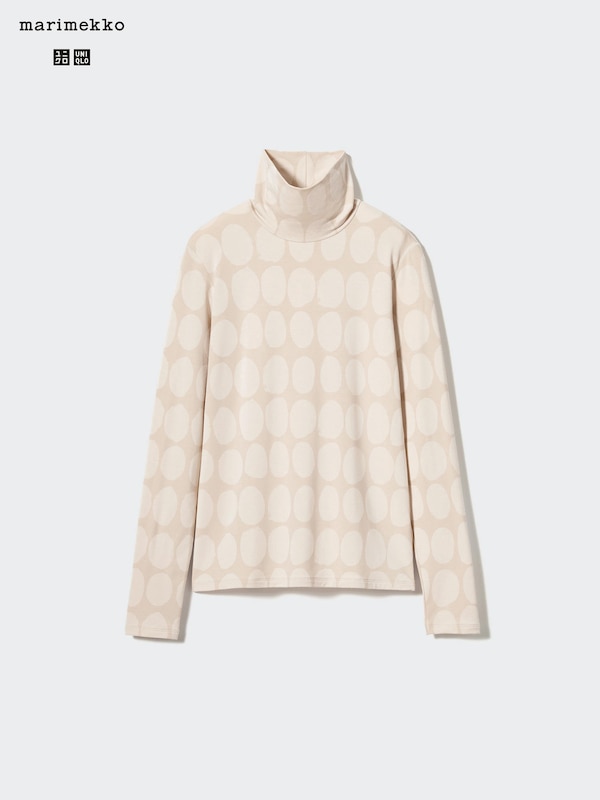 HEATTECH Turtleneck T-Shirt (Dots)