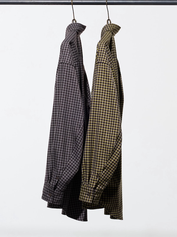 Twill Oversized Shirt | Checked