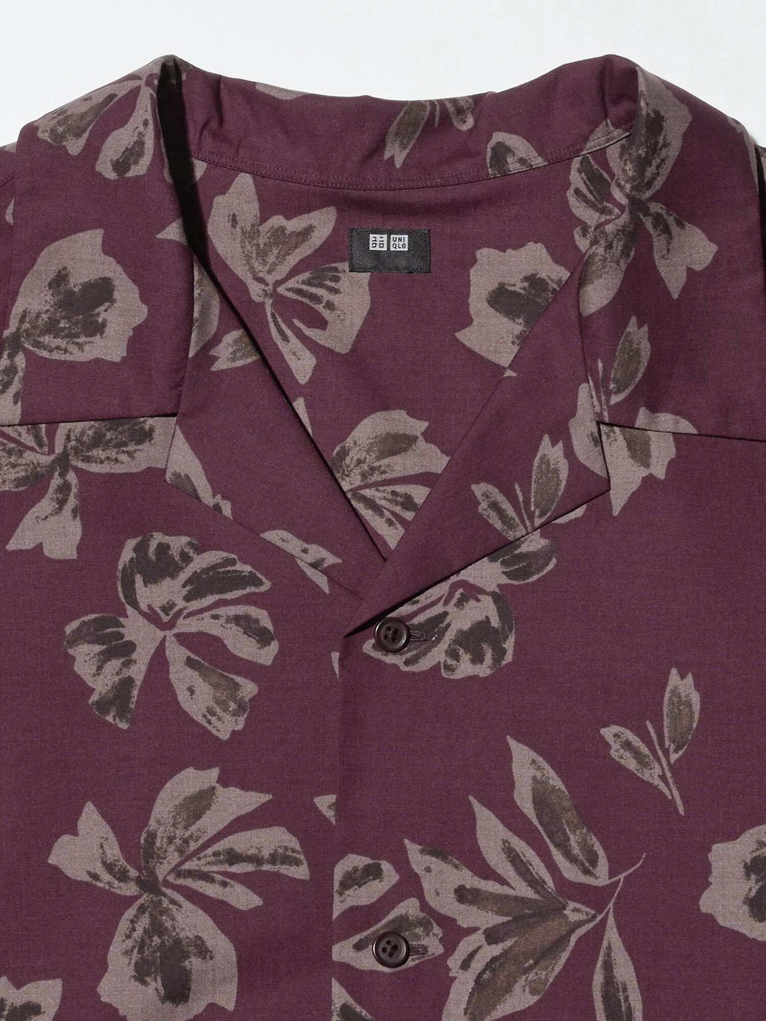 トップス Name. SPACE PATTERNED OPEN COLLAR SHIRT Open Collar Shirt | Short Sleeve | UNIQLO US