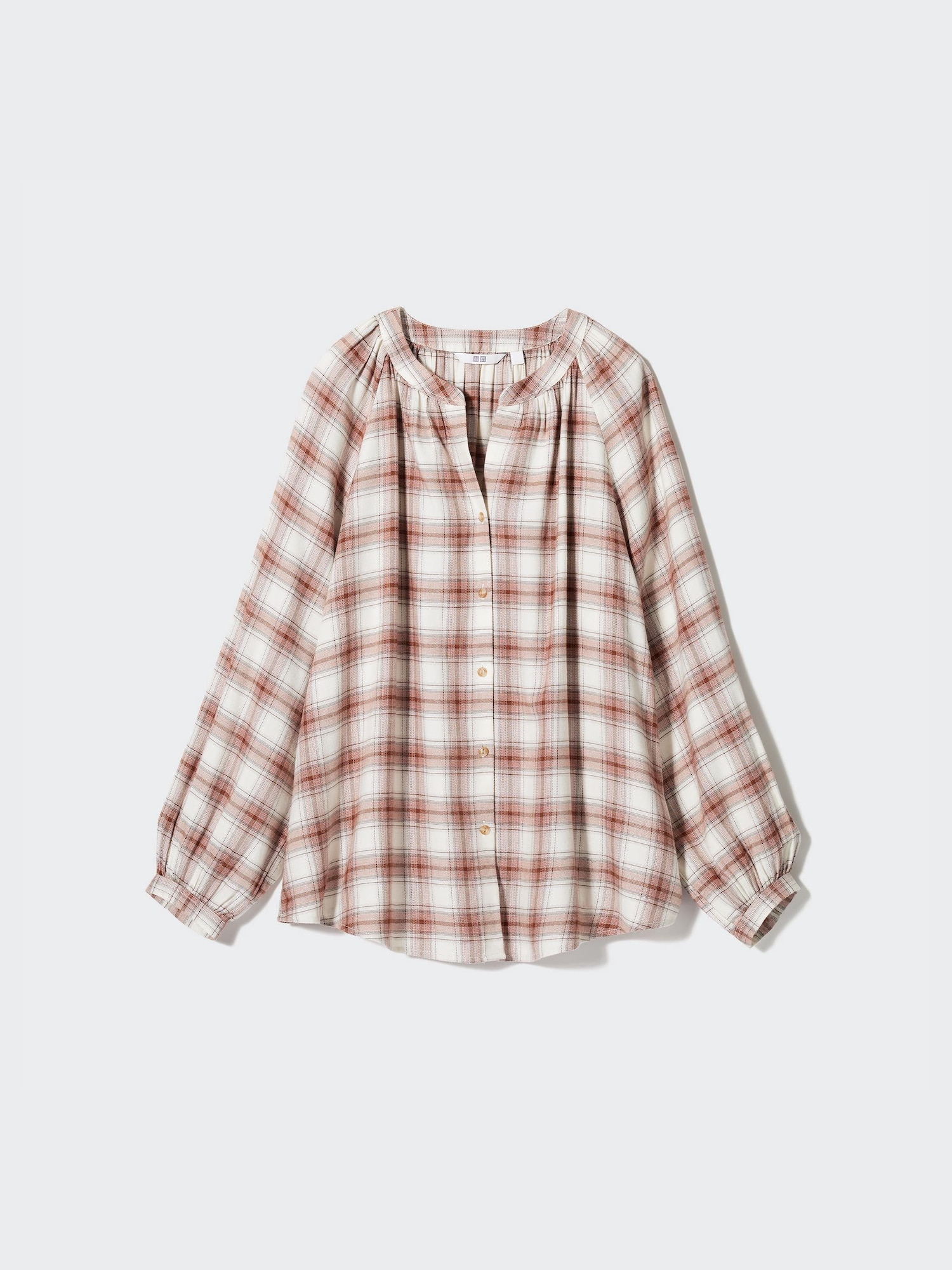 【美品】MEYAME/FLANNEL GATHERED ALL IN ONE Flannel Shirt | Checked | UNIQLO US