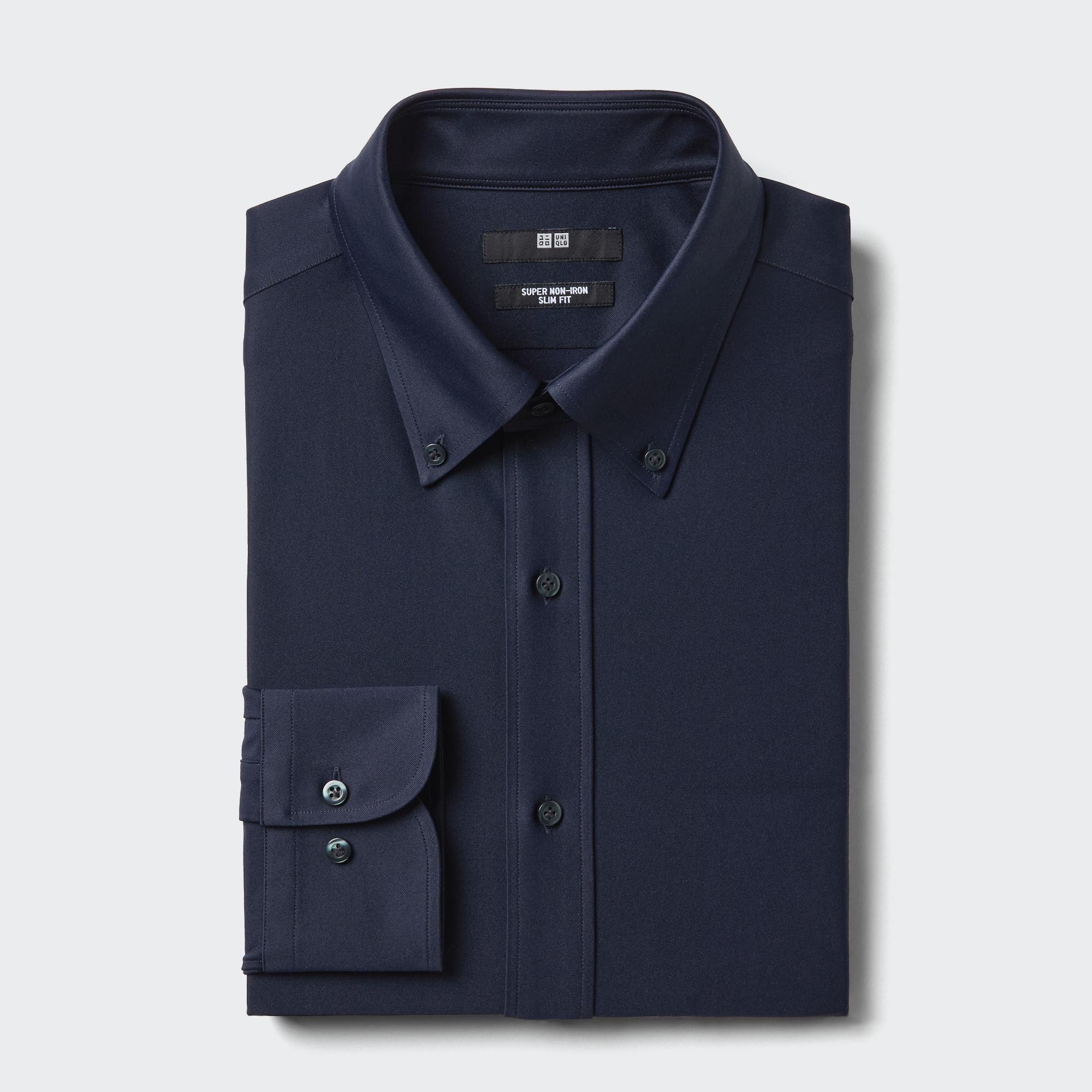 SUPER NON IRON JERSEY SLIM FIT SHIRT | BUTTON DOWN COLLAR