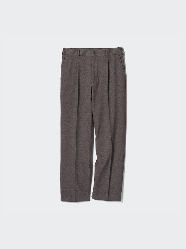 Pleated Wide Pants | Houndstooth
