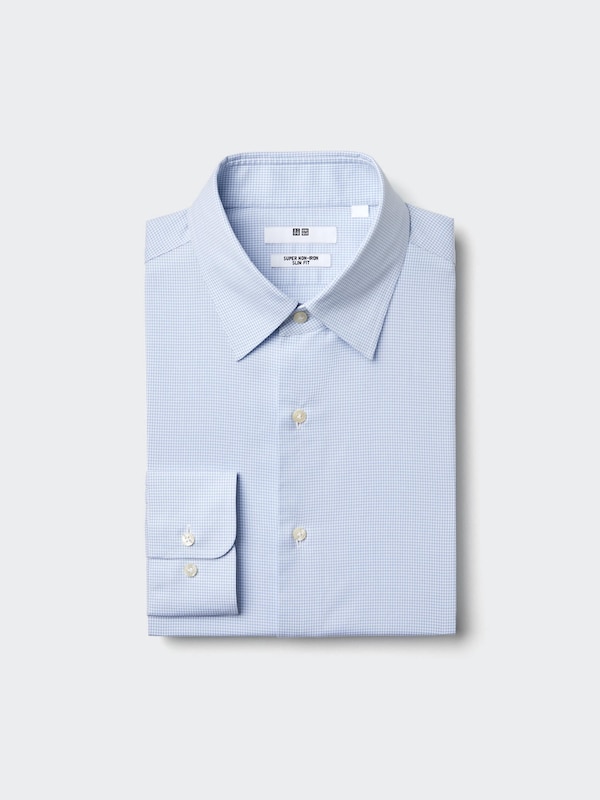 Super Non-Iron Slim Fit Shirt (Regular Collar, Check)
