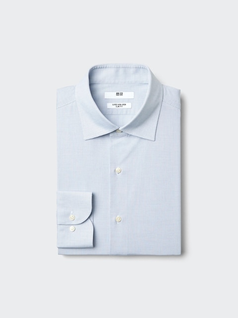 Uniqlo Super Non-Iron Slim Shirt | Spread Collar | Checked