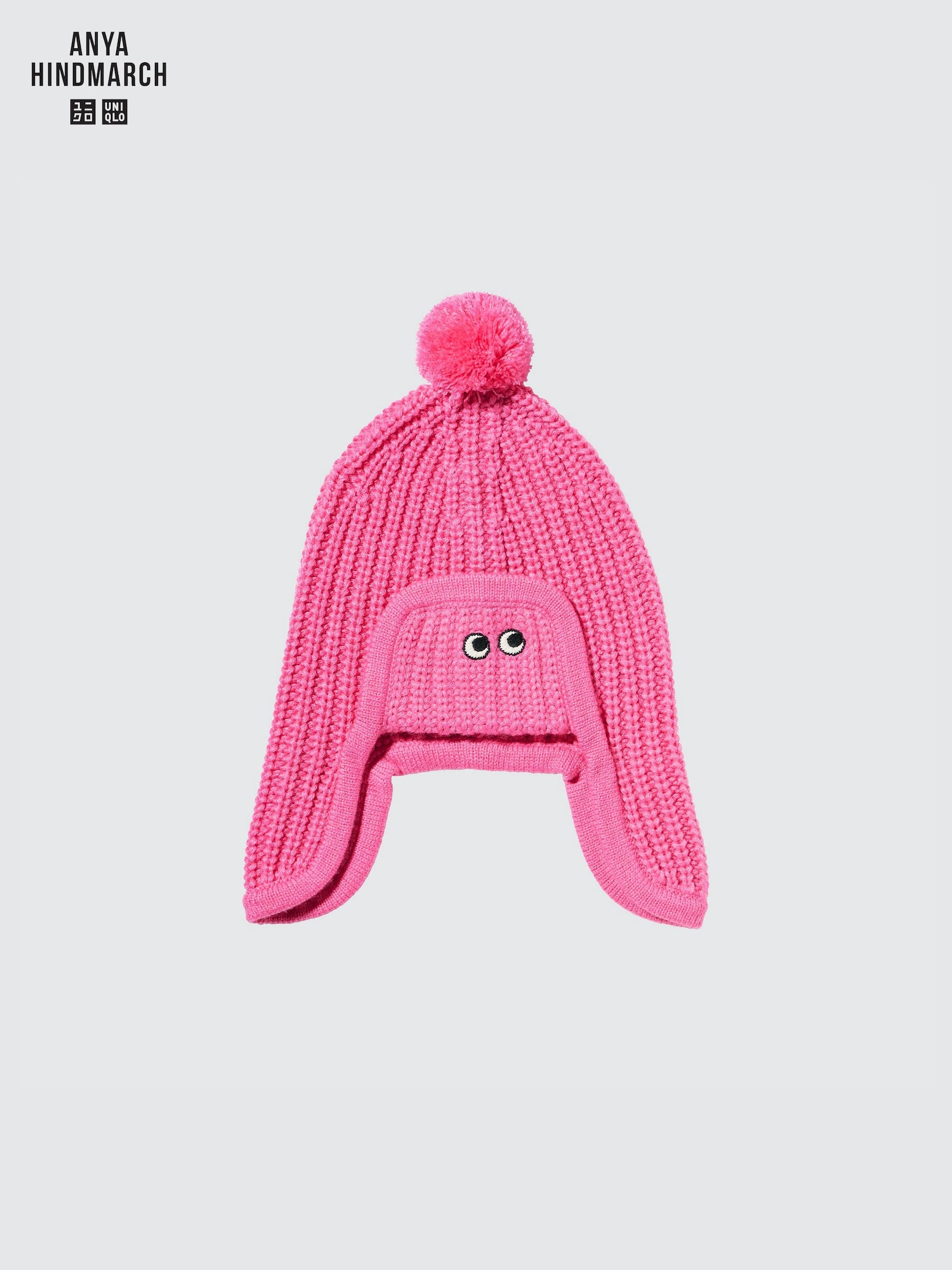 Anya Hindmarch x Uniqlo Cashmere Knitted Beanie - Unisex - Pink anya-hindmarch-672c8078122bd.  main image 4