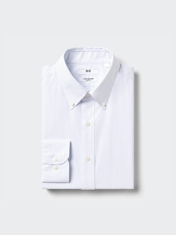 Super Non-Iron Slim Shirt | Button Down Collar | Striped