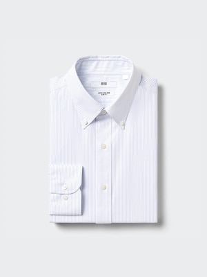 Super Non-Iron Slim Shirt | Button Down Collar | Striped