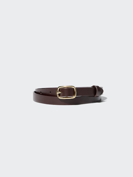 Leather Dress Skinny Belt