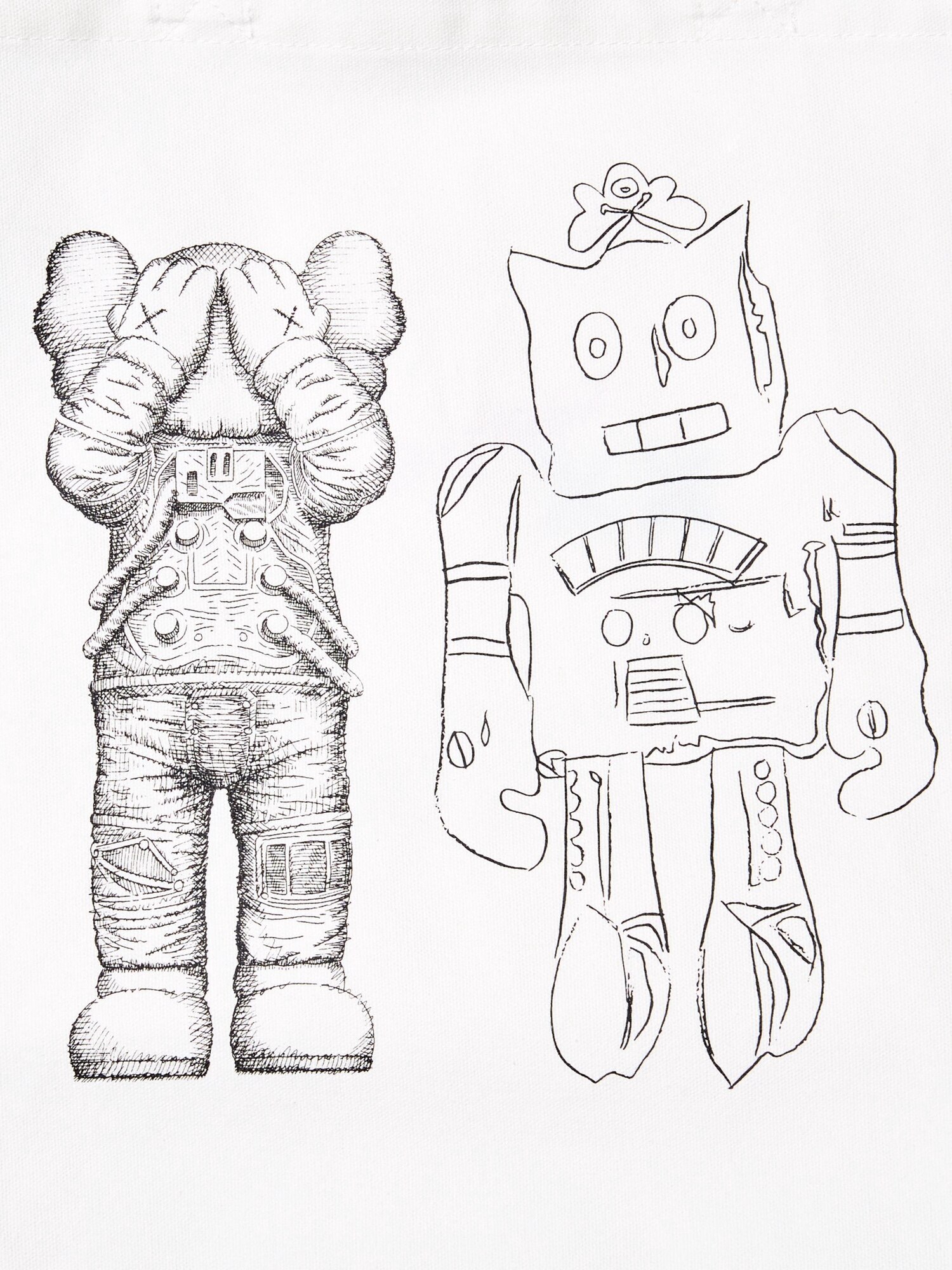 KAWS + Warhol 2-Way Tote Bag | UNIQLO US