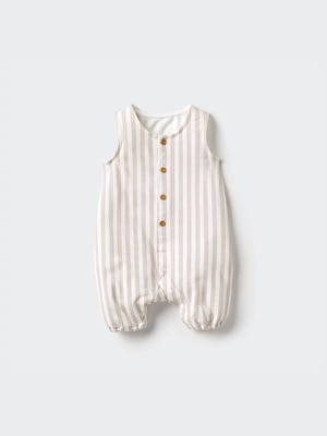 Baby Sleeveless Striped One-Piece Outfit