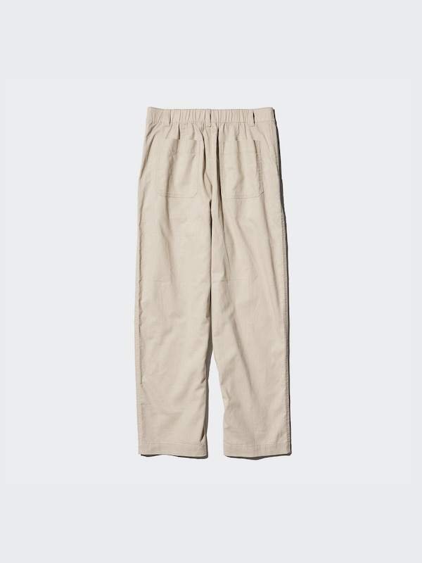 Linen Cotton Tapered Pants | Tall