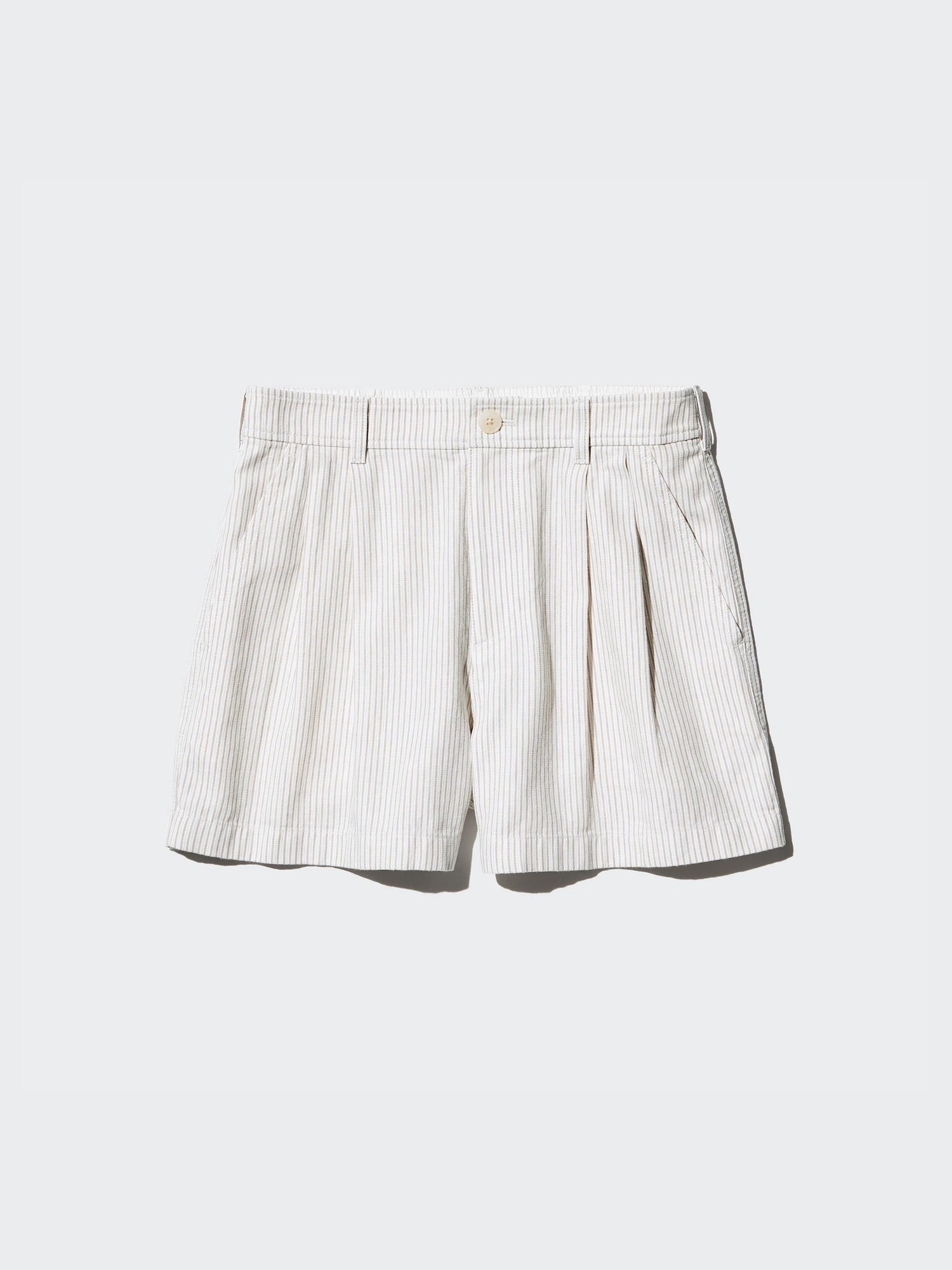 ★ILLIGO★ Striped Easy Shorts Beige Cotton Easy Shorts | Striped | 3