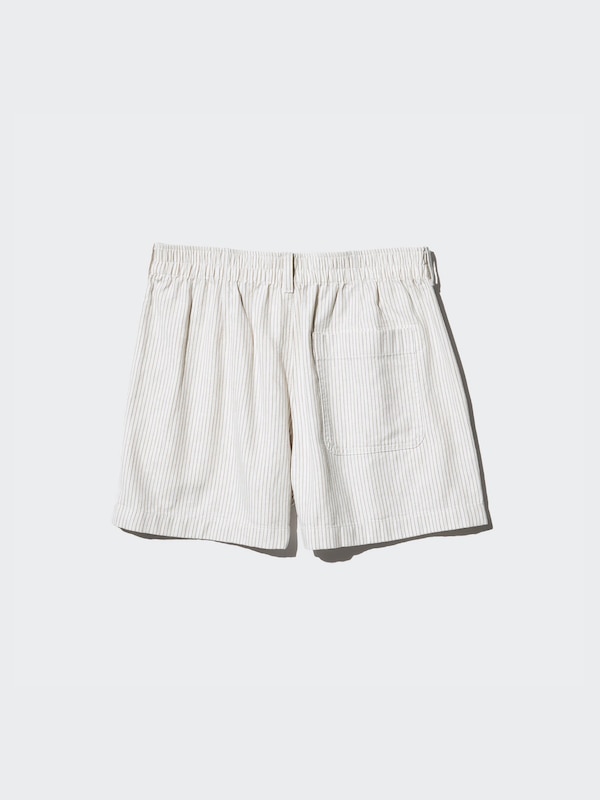 Linen Cotton Shorts | Striped