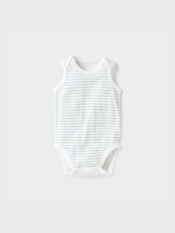 Toddler Cotton Mesh Inner Sleeveless Bodysuit