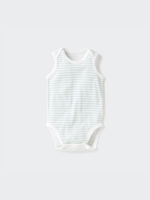 Toddler Cotton Mesh Inner Sleeveless Bodysuit