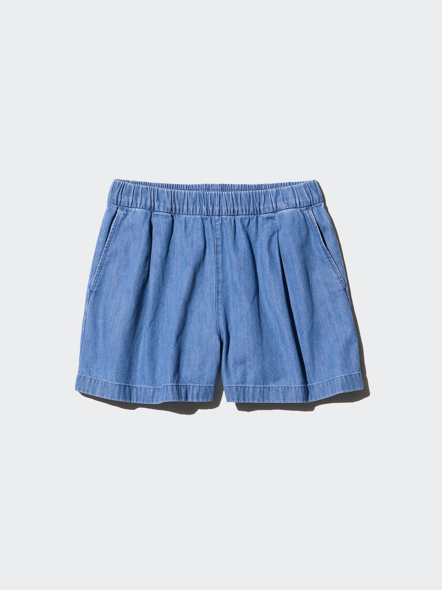【BLUE】Easy Shorts Washable Wool Plaid 100% LINEN BERMUDA SHORTS - Ecru / Blue | ZARA Turkey