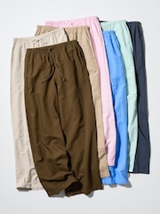 Linen Blend Easy Pants