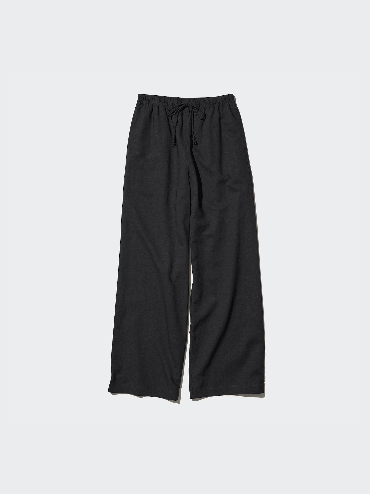 Keten Karışımlı Beli Lastikli Pantolon (Uzun Boy)