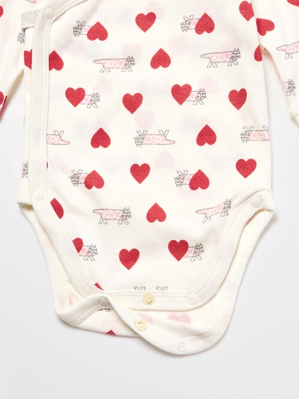 Baby Long Sleeve Bodysuit | Open Front | Lisa Larson