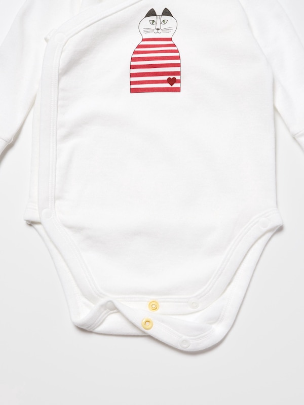 Baby Long Sleeve Bodysuit | Open Front | Lisa Larson