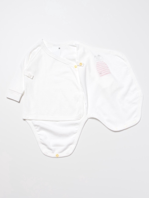 Baby Long Sleeve Bodysuit | Open Front | Lisa Larson
