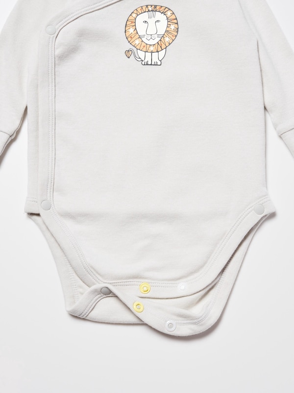 Baby Long Sleeve Bodysuit | Open Front | Lisa Larson