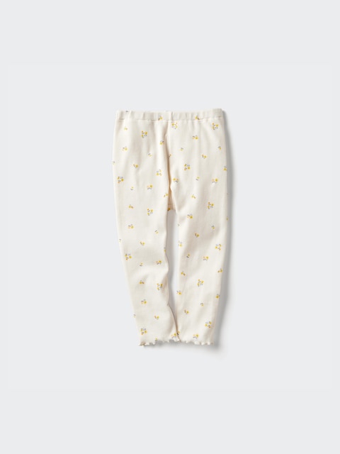 Uniqlo Gebroken Wit - Legging (Print) - 3-4 Jaar (110Cm)