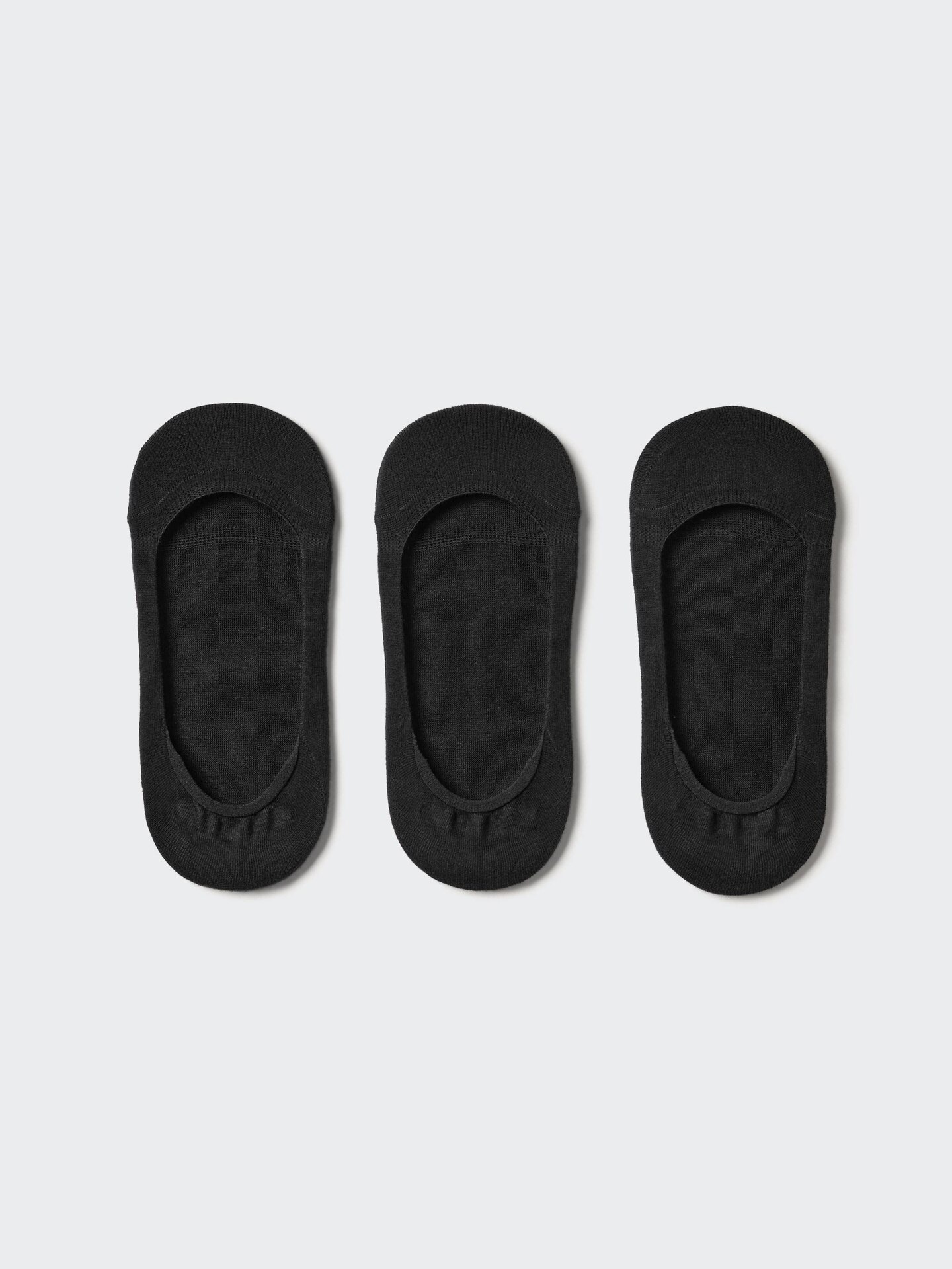 Носки Footsies, низкие, 3 шт. — Uniqlo, цвет: Чёрный — фото 1